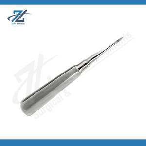 Elevador de Raíces Dentales Recto y Curvo de Acero Inoxidable, Instrumentos Quirúrgicos Dentales para Extracción de Dientes, Fabricante Pakistán - Product Image 4
