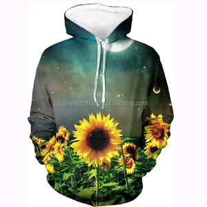 Sudaderas con capucha de flores con estampado de Puff de peso pesado de alta calidad, chándales para hombre, sudadera de algodón 100%, ropa de calle personalizada, Sudadera con capucha de flores - Product Image 4