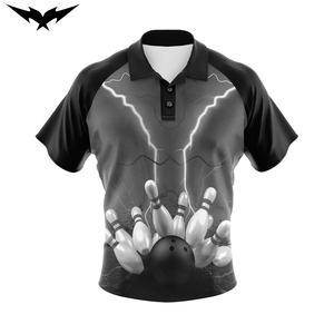 Nueva Llegada, Ropa Deportiva, Nombre Personalizado Impreso, Tela 100% Poliéster, Mejor Precio, Jersey de Bolos de Secado Rápido, Transpirable, Manga Corta - Product Image 1