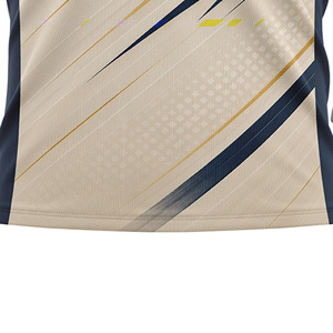 Unisex Round-Neck Soccer Jersey Short Sleeve Sublimated Print Moisture Wicking Lightweight 100% Polyester Geometric Design Front - Product Image 5