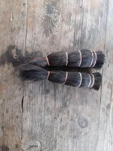 มัดขนหางควายทำมือ สีดำธรรมชาติ วัสดุตกแต่งบ้านสไตล์เรียบง่าย - Product Image 2