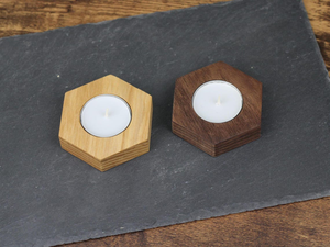 Wooden <b>Tealight</b> Holder Handmade Ash Wood <b>Candle</b> Holder Modern Minimalist Home Decor Natural Wood <b>Tealight</b> Stand - Product Image 6