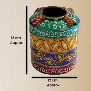 Organizador de Escritorio con Forma de Tanque de Hierro de Calidad Garantizada, Estilo Vintage Rajasthani, para Oficina, Hogar, Portalápices, Artículo de Regalo - Product Image 2