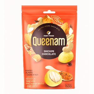 Drajeado de Chocolate Vietnamita 150G, Chocolate Shichimi con Almendras y Anacardos, Venta al por Mayor, HALAL, Fábrica OEM/ODM Global - Product Image 1