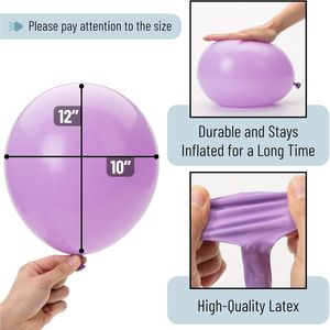 Palloncini per Feste in Colori Pastello, Confezione da 54 Pezzi da 12 Pollici per Decorazioni Festive - Product Image 2