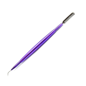 Peine Separador Profesional Morado para Lifting de Pestañas, Herramienta de Doble Punta para Permanente y Lifting de Pestañas, Aislador para Extensiones de Pestañas, Fabricación Profesional - Product Image 4