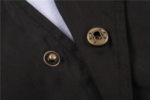 Custom Nylon <b>Windbreaker</b> Jacket Premium Lightweight <b>Black</b> Button-Up Coach Jacket Outdoor Windproof Waterproof Nylon Jacket - Product Image 4