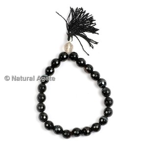Bracelet de yoga premium en mélange de pierres de lave et de quartz rose – Pierres précieuses naturelles en gros - Product Image 4