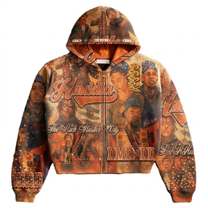 Mens <b>500</b> <b>GSM</b> Heavyweight <b>Hoodie</b> Oversized 100% Cotton Fleece Drop Shoulder Custom Logo Streetwear Pullover Spring - Product Image 3