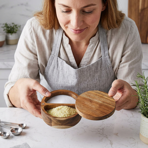 Eco Friendly Wooden <b>Herb</b> <b>Box</b> Food Safe Spice Storage Lid Leak Proof Dishwasher Safe Manual Customizable Kitchen Use Bulk - Product Image 1