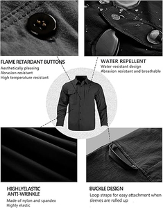 Camisetas Polo para Hombre 2026, Último Modelo, 3 Botones, Secado Rápido, Manga Larga, Estilo Táctico, Jersey Pique - Product Image 4