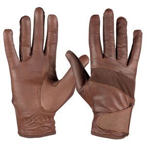 Nouveauté : Gants d'équitation en cuir véritable de qualité supérieure, taille L, confortables et respirants - Product Image 1