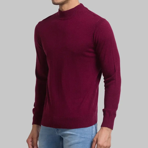 T-shirt décontracté à col montant surdimensionné pour homme avec logo personnalisé, 100% coton - Product Image 1