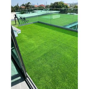 Tapis d'herbe artificielle réaliste et épais 3FTx10FT pour extérieur, rouleau de gazon artificiel réaliste pour patio, balcon, jardin, pelouse, chiens et animaux domestiques - Product Image 6