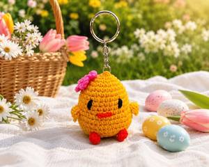 Indian Supplier Crochet Teddy <b>Bear</b> Keychain for Womens Handbag Soft Cotton <b>Cute</b> Purse Charm Gift Key Holder Available for Sale - Product Image 2