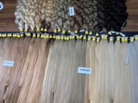 Extensions de cheveux humains VSVN couleur blonde en vrac, 100% vierges, cheveux vietnamiens bruts, double trame