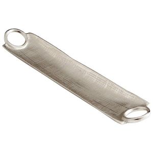 Plateau de service extra-long en aluminium moulé sous pression couleur laiton champagne - Plateau en métal moulé au sable ultra-étendu avec poignées intégrées - Product Image 3