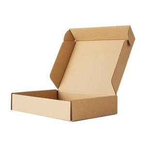 Boîte d'emballage en papier kraft sur mesure avec couvercle rabattable, boîte d'expédition recyclée de haute qualité pour l'emballage de vente au détail et de commerce électronique, vente en gros - Product Image 2