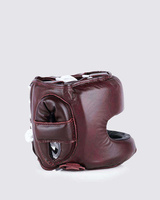Casque de boxe Fly Boxing en cuir PU, casque de protection sportif unisexe pour adultes, protection de la tête, couleur bordeaux