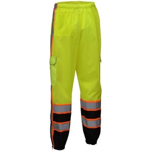 Pantalones de Trabajo para Hombre de Alta Visibilidad con Reflectores, Pantalones de Seguridad para Exteriores con Bolsillos, Tela Resistente para Soldadura - Product Image 6