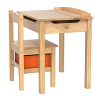 Ensemble bureau et chaise ergonomiques en bois massif pour enfants, design moderne, idéal pour les écoles, les crèches, les salles de jeux – Vente directe usine