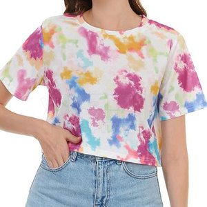 Top corto para mujer, material suave, ajuste cómodo, estilo sencillo para el día a día, ropa informal - Product Image 5