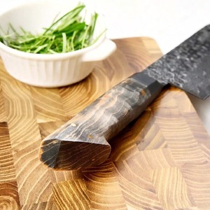 8-Inch Stainless Steel Chef <b>Knife</b> with Ambidextrous Resin Handle Extra <b>Sharp</b> Hammer Blade Satin Finish Dishwasher Safe - Product Image 5