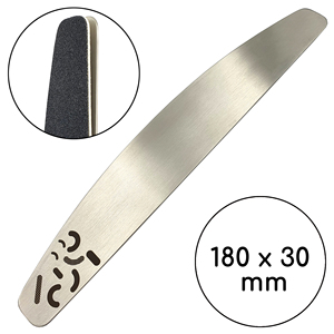 Limes à ongles en acier inoxydable allemand pour manucure, usage professionnel en salon de beauté, pour le retrait du vernis gel et le façonnage des ongles en acrylique - Product Image 1