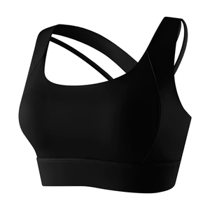 Custom New Design High Quality Plus Size Leopard Print Seamless <b>Open</b> Back Sport <b>Bra</b> for Women Yoga Gym Fitness - Product Image 2