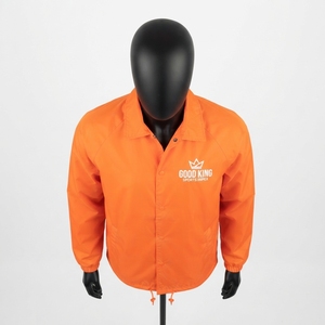 Blousons d'entraîneur sportifs d'hiver respirants en polyester/coton pour hommes, avec col montant, fermeture éclair et logo frontal – Vente en gros - Product Image 4