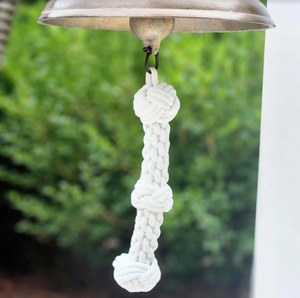 Campana Decorativa de Latón, Directo de Fábrica, para Colgar en la Pared del Hogar, Campana de Latón Premium con Estilo Náutico, Perfecta para Templos - Product Image 6