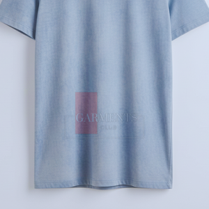 <b>Men</b> <b>Turtle</b> <b>Neck</b> T-Shirt 100% Cotton 180 GSM Custom Logo High <b>Neck</b> Tee Premium Casual Wear - Product Image 6