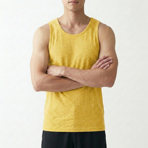 Daily Wear Cotton Tank Top Classic Fit Sleeveless Shirt High Quality Bulk Supplier - Product Image 4