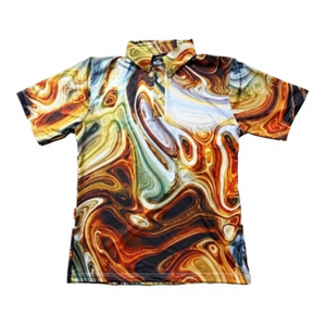 เสื้อโปโลผู้ชายแฟชั่นลำลองแขนสั้นผ้าถักแบบอินเตอร์ล็อคสั่งทำพิเศษ แห้งเร็ว ทรงปกติ - Product Image 5