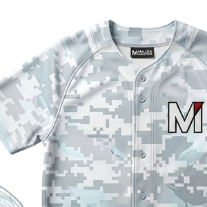 Eco-Friendly <b>Ink</b> <b>Sublimated</b> Baseball Jersey Custom Logo Graphics Breathable Quick Dry Professional Team Sports Wear - Product Image 2