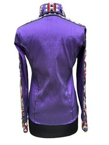 Tissu taffetas extensible fait à la main Cowgirl Western Show Shirt - Product Image 6