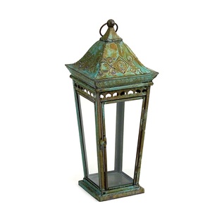 Lanterne en métal rustique de style marocain, design élégant avec poignée, taille, forme et couleur personnalisables, best-seller - Product Image 4