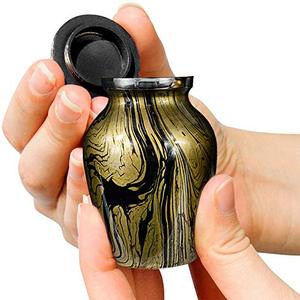Handcrafted Aluminum <b>Keepsake</b> <b>Memorial</b> Ash Urn Tribute Holder Designed With Premium Artistic Finish And Fine Texture - Product Image 4