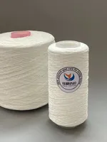 Fil à Coudre Semi-Mat 100% Polyester Filé à Anneaux 42/2 52/2 Haute Ténacité pour Point de Croix, Applications Industrielles et Confection de Vêtements