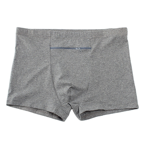 Men Solid Color Boxer Briefs Mid-Rise Spandex/Polyester Knitted Eco-Friendly Anti-Bacterial Breathable Machine-Washable - Product Image 6