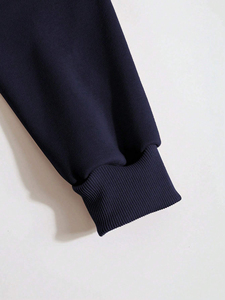 Ventes en gros de sweats à capuche thermiques pour hommes, style vintage, en tissu polaire 500 g/m², mélange polyester/coton, respirant, séchage rapide, pour l'hiver - Product Image 3