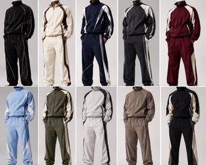 Conjunto Deportivo para Hombre, Negro y Blanco, Ecológico, Elástico en Cuatro Direcciones, Ligero, con Capucha y Cremallera Completa, Estilo Casual, Secado Rápido - Product Image 5