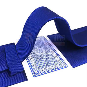 Cravate maçonnique de luxe avec texture satinée lisse, bords soignés et style formel traditionnel pour les occasions spéciales - Product Image 3