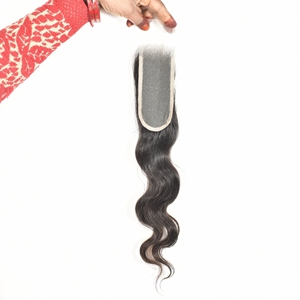 Cabello Humano Virgen Indio 2*6 con Cierre, Doble Trama, Sin Procesar, Color Natural Negro, Venta al por Mayor - Product Image 4