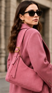 Sac à bandoulière pour femme Gravs en cuir véritable, style vintage anglais, été, minimaliste, souple, fermeture éclair, usage quotidien - Product Image 5