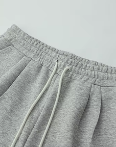 Pantalones Cortos Deportivos de Algodón 100% Estilo Coreano, Cintura Elástica Tejida, Transpirables, Casuales, de Corte Relajado - Product Image 5