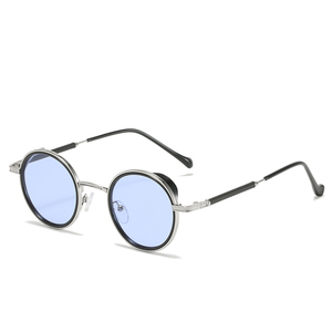 แว่นกันแดดทรงกลมวินเทจสไตล์พังก์จาก RTS Wholesales ป้องกันรังสียูวี 400 สวมใส่สบายสำหรับผู้ชายและผู้หญิง - Product Image 4