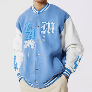 Chaqueta Varsity para Hombre al por Mayor, Diseño de Cuello Alto, Ropa de Calle de Invierno, Chaqueta Informal de Venta Caliente - Product Image 1