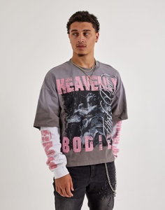 Long sleeve Tee 300 GSM Tee <b>shirts</b> High Quality Heavyweight T-<b>shirt</b> 240gsm 100% Cotton <b>White</b> <b>Plain</b> t <b>Shirt</b> Oversized - Product Image 2