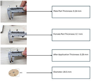 Mạnh mẽ Báo Chí Snap kim loại nút cho nam giới áo khoác quần jeans Giày Phụ nữ túi PURSE Màu sắc & kích thước tùy chỉnh - Product Image 3